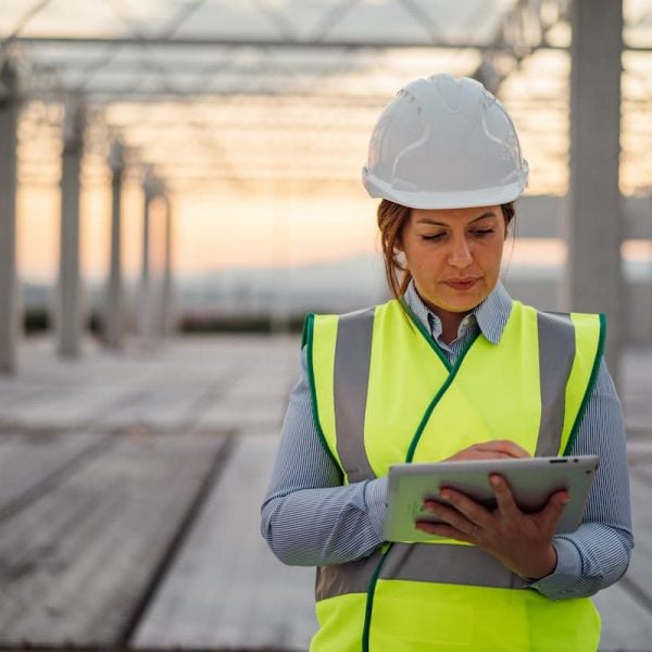 female worker on Missouri job site