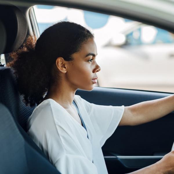 woman running a job errand