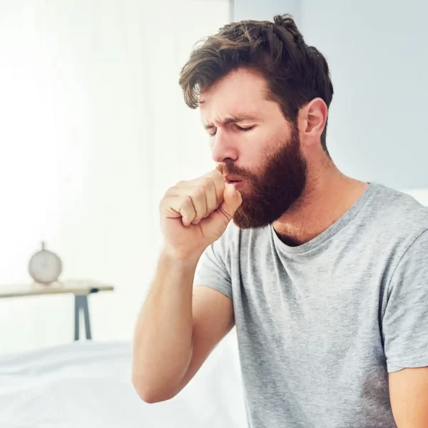 worker with a cough