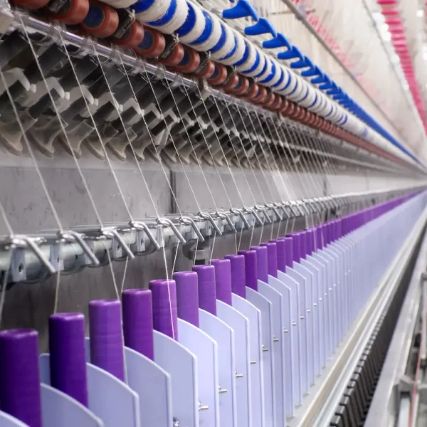 inside of a textile factory