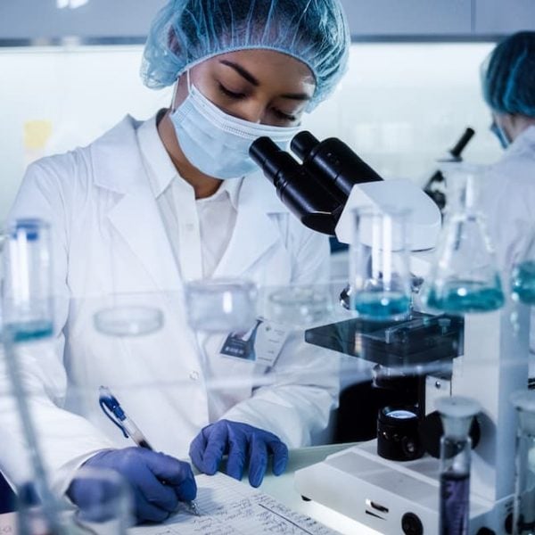 female worker in a lab